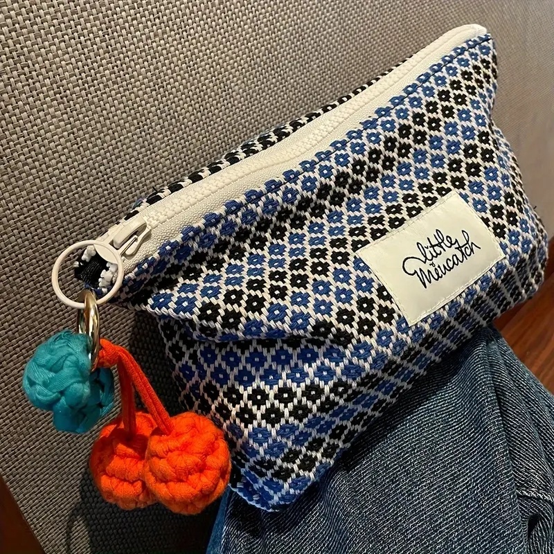 Beauty Makeup Tool Collection - Bolsa Cosmética Yizhilan, Clutch Retrô Artesanal