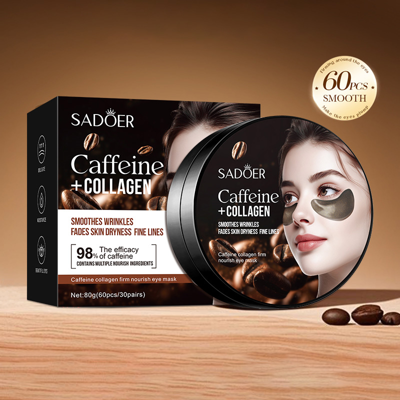 Collagen Eye Patch - 60 pçs sadoer cafeína cristal colágeno