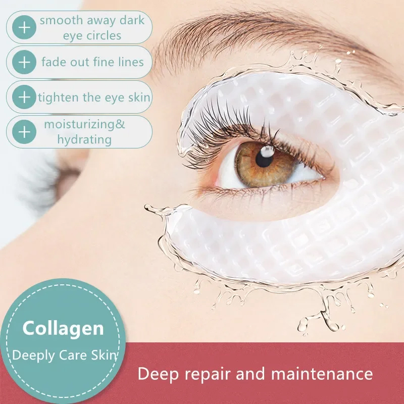 Collagen Eye Patch - Rugas remover os olhos remendos endurecimento