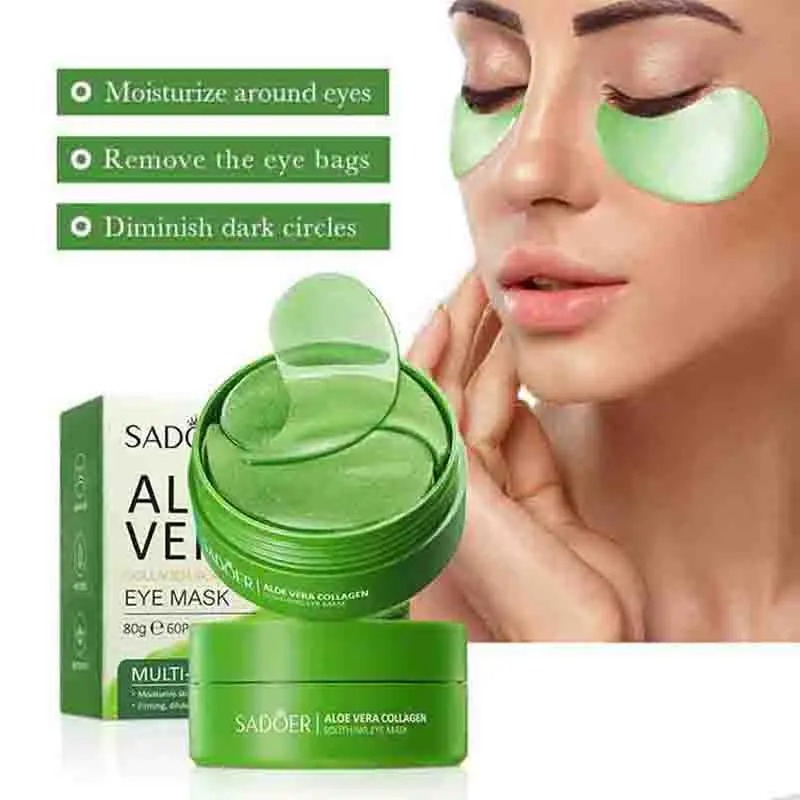 Collagen Eye Patch - 60 pçs aloe vera colágeno máscara