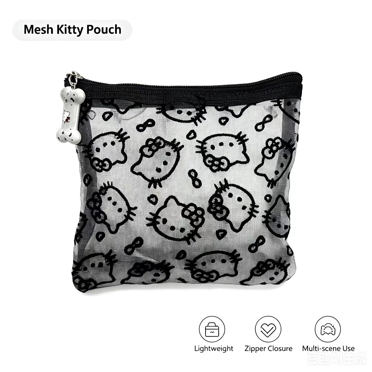 Beauty Preservation Makeup Bag - Bolsa de cosméticos de malha transparente