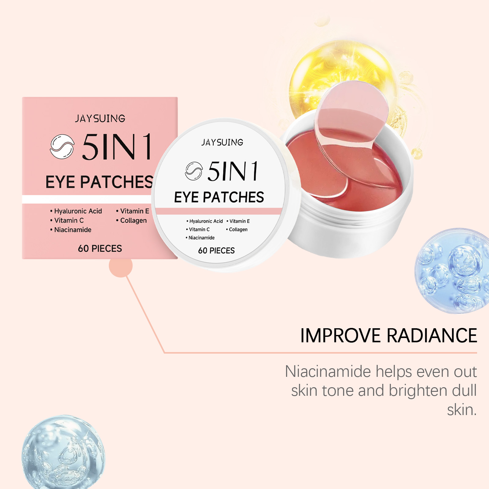 JAYSUING Conjunto de 60 Máscar - Collagen Eye Patch avaliação e preço