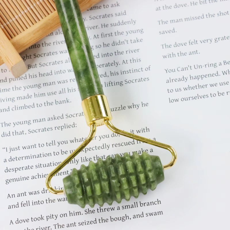 Conjunto de Rolo de Jade e Gua - Jade Roller Gua Sha avaliação e preço
