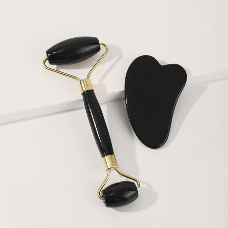 Conjunto de Rolo Facial de Jad - Jade Roller Gua Sha avaliação e preço
