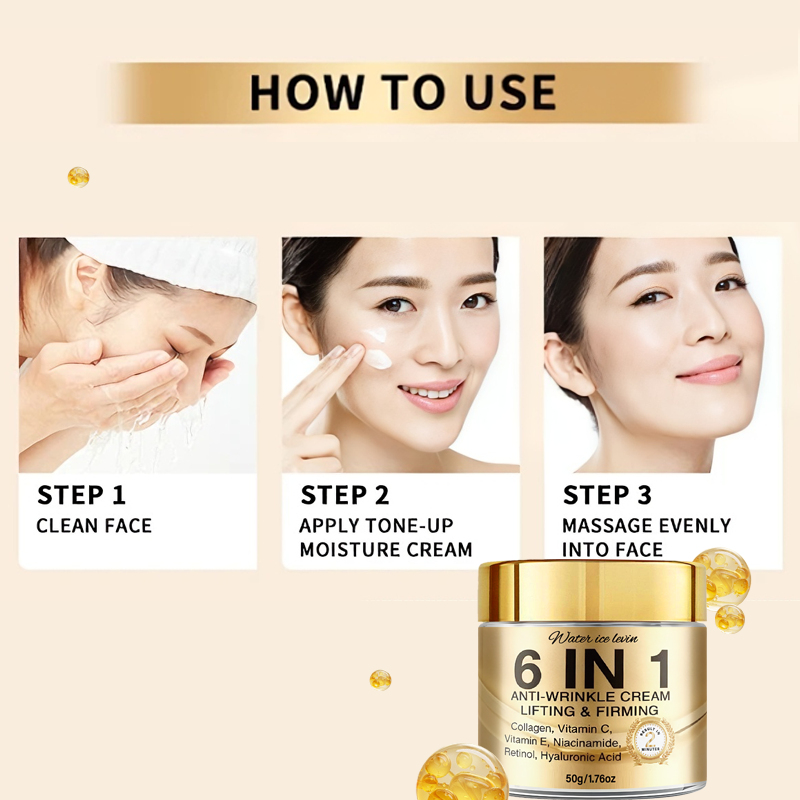 Creme Anti-Rugas 6 em 1. Eleva - Beauty Glazed Makeup avaliação e preço