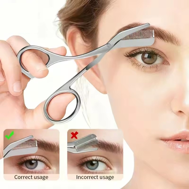 Tesoura de Sobrancelha Segura  - Beauty Makeup Wholesale avaliação e preço