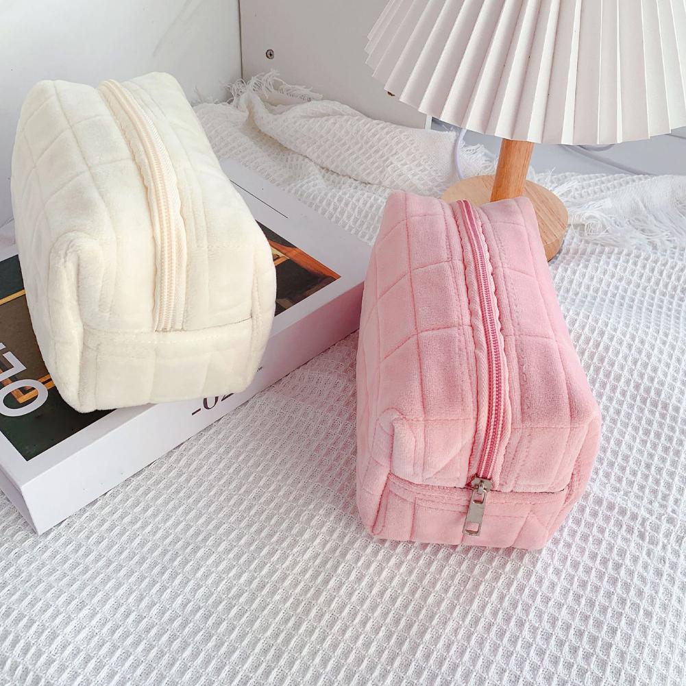 Necessaire de pelúcia fofa par - Beauty Preservation Makeup Bag avaliação e preço