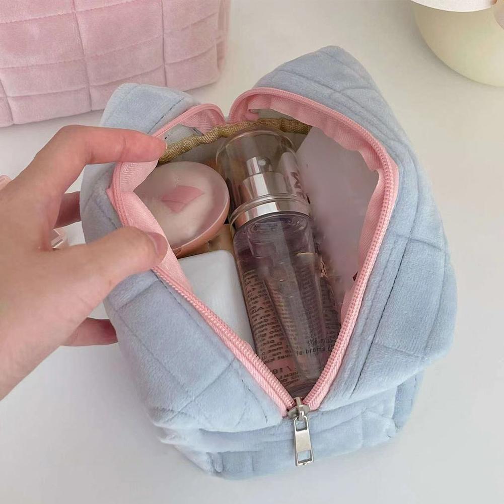 Necessaire de pelúcia fofa par - Beauty Preservation Makeup Bag avaliação e preço