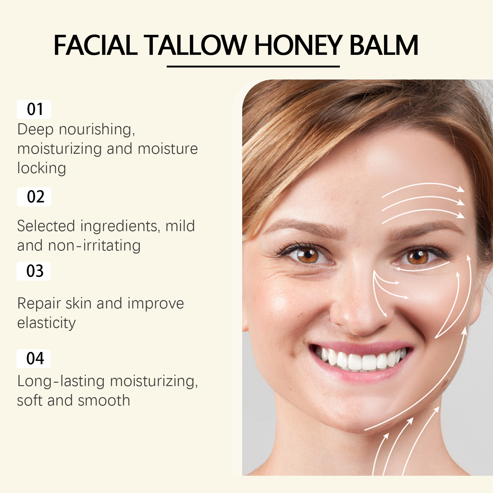 Carne tallow creme facial anti - Beauty Glazed Makeup avaliação e preço