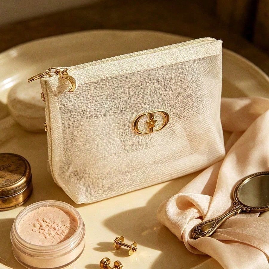 Bolsa de Cosméticos Transparen - Beauty Makeup Dior avaliação e preço