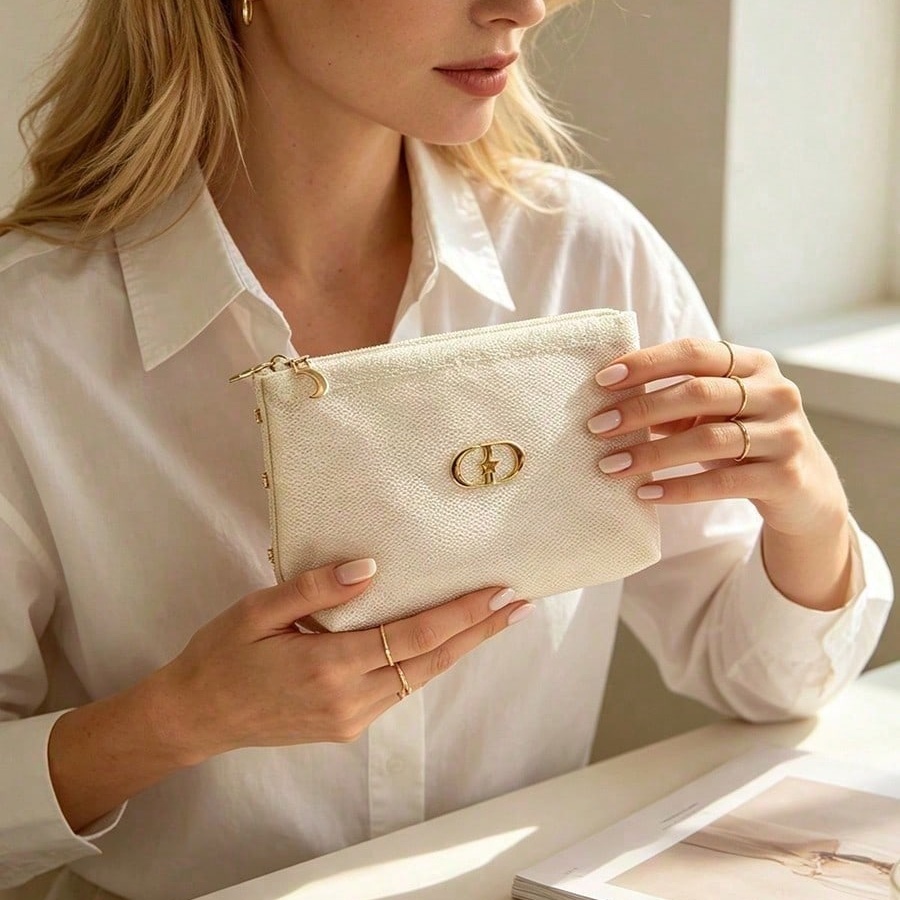 Bolsa de Cosméticos Transparen - Beauty Makeup Dior avaliação e preço