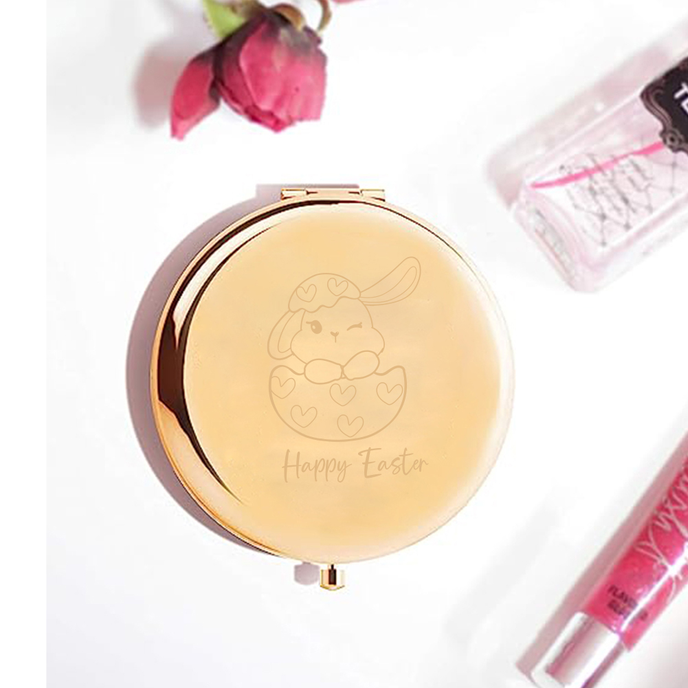 Espelho de bolso com texto per - Beauty No Makeup avaliação e preço