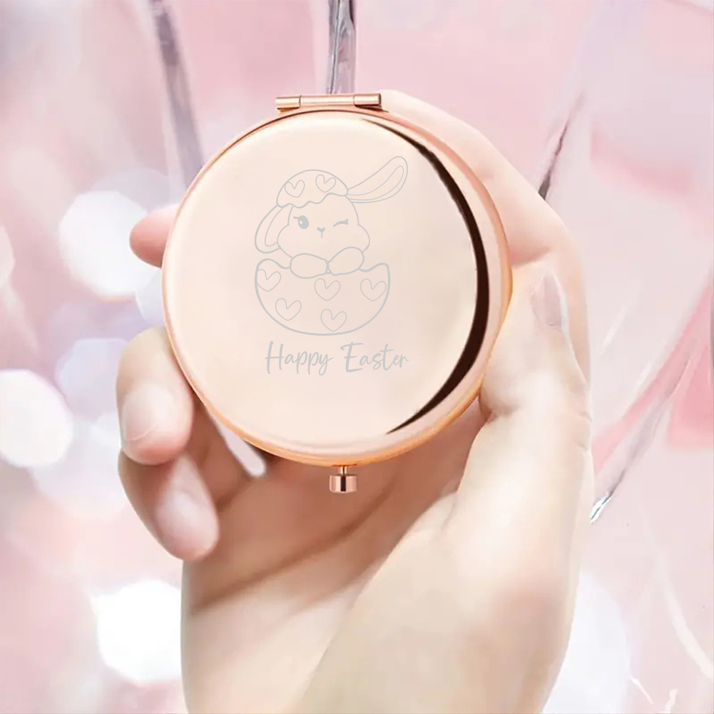 Espelho de bolso com texto per - Beauty No Makeup avaliação e preço