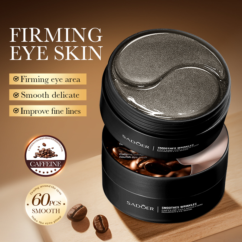 60 pçs sadoer cafeína cristal  - Collagen Eye Patch avaliação e preço