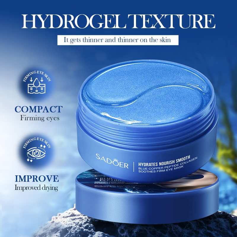 60 pçs sadoer cafeína cristal  - Collagen Eye Patch avaliação e preço