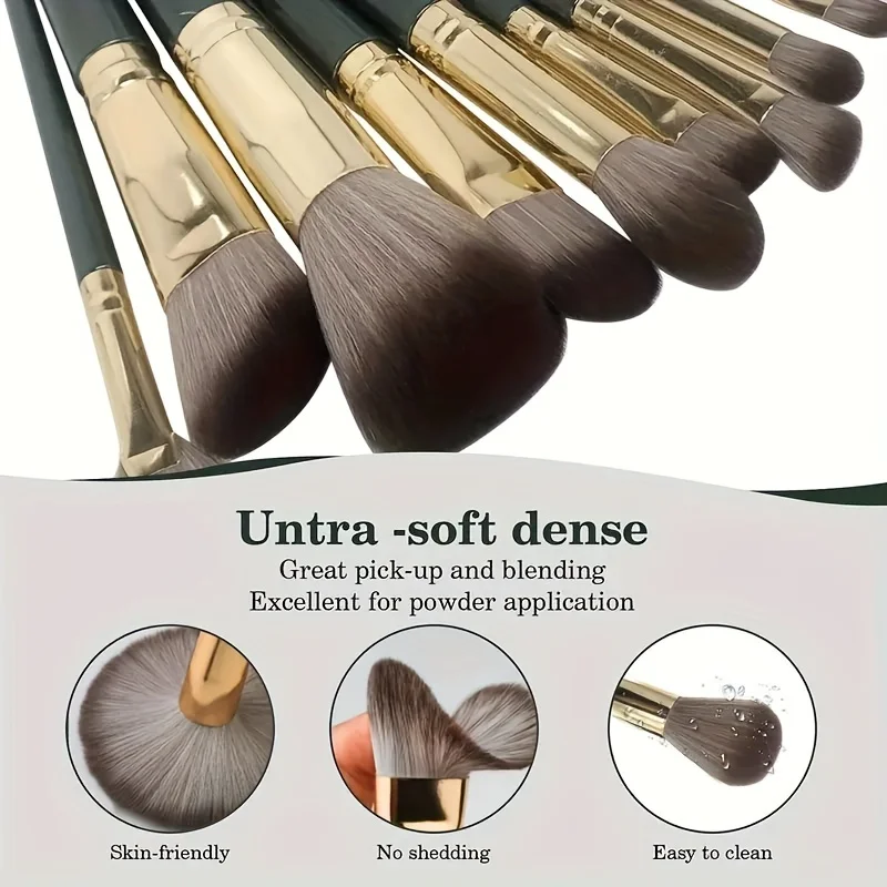 14 peças conjunto de pincéis d - Huda Beauty Makeup Brush Set avaliação e preço