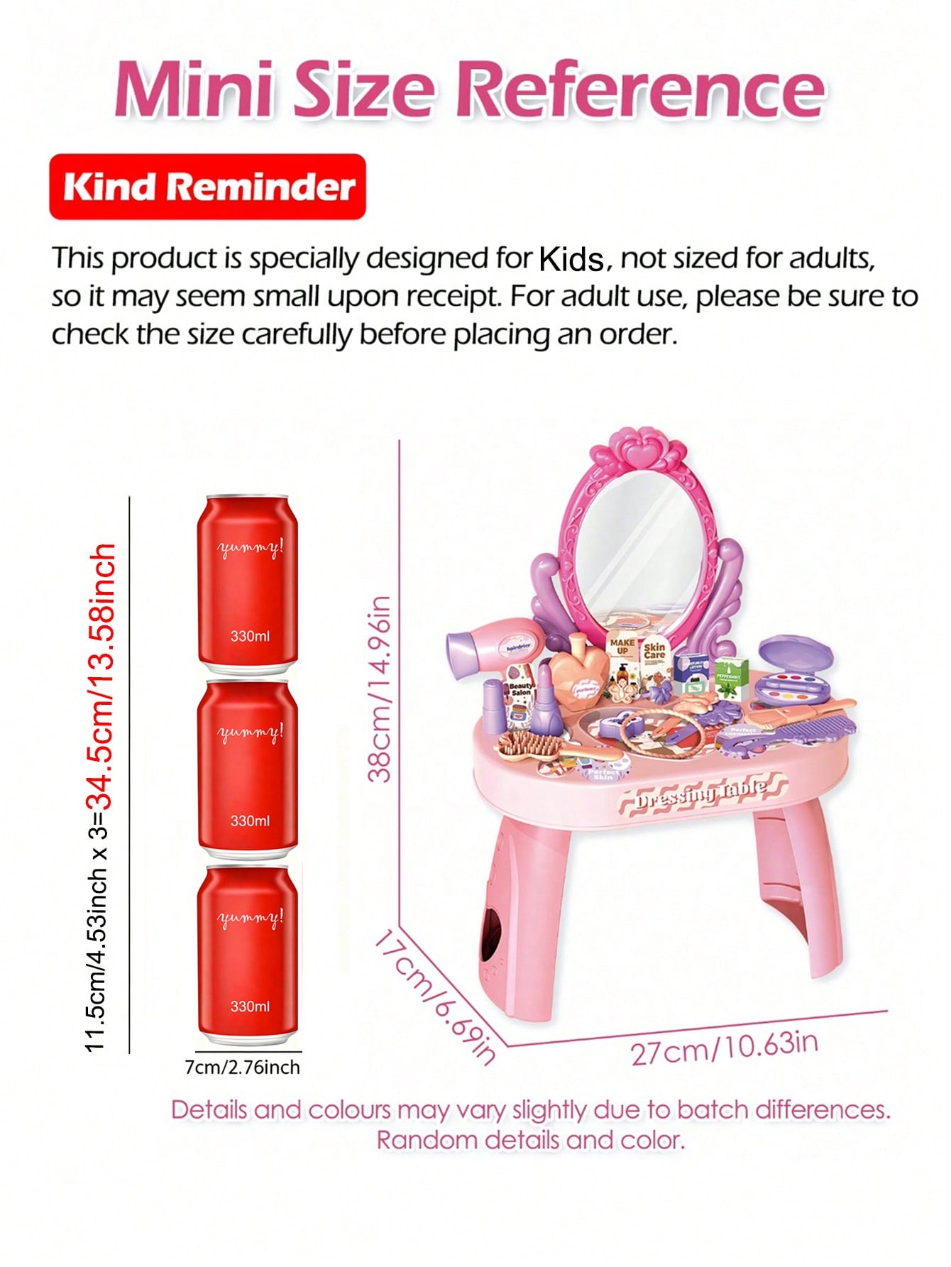 Conjunto de Brinquedo de Mesa  - Beauty Makeup Kids avaliação e preço