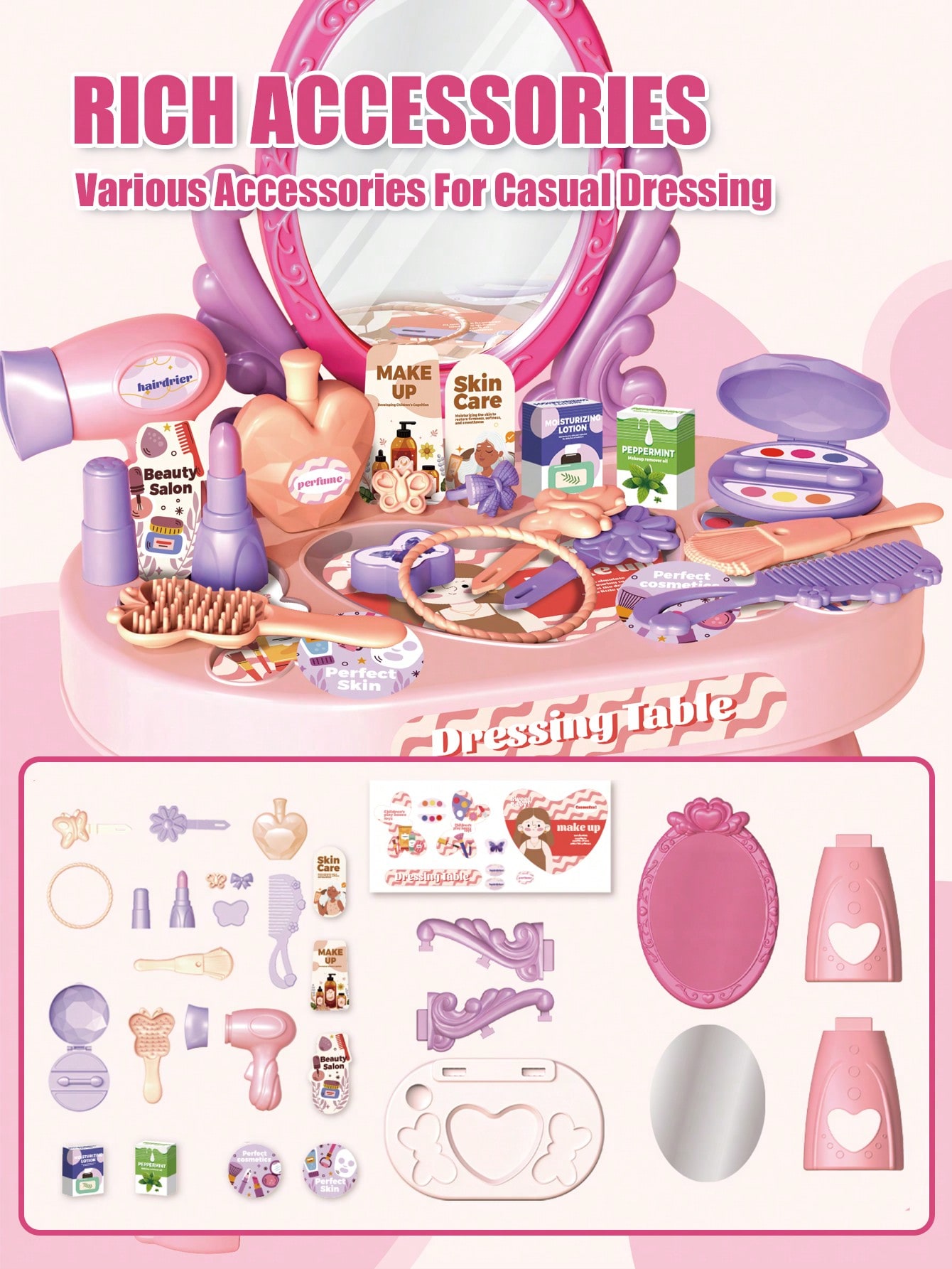 Conjunto de Brinquedo de Mesa  - Beauty Makeup Kids avaliação e preço