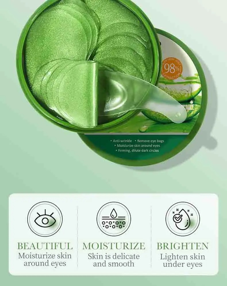 60 pçs aloe vera colágeno másc - Collagen Eye Patch avaliação e preço