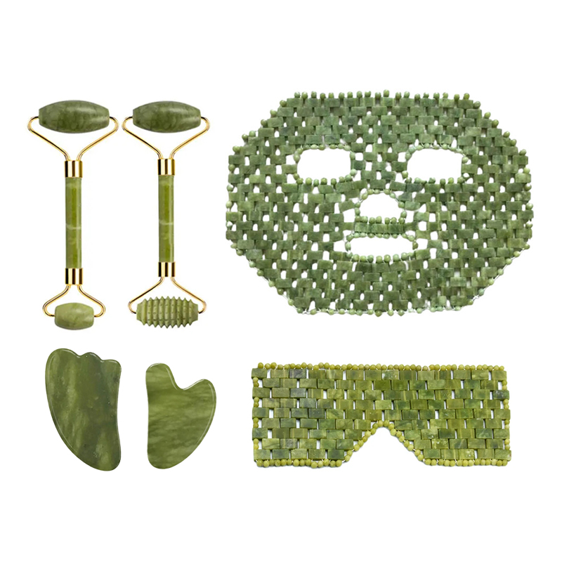 Natural xiuyan jade máscara fa - Jade Roller Gua Sha avaliação e preço